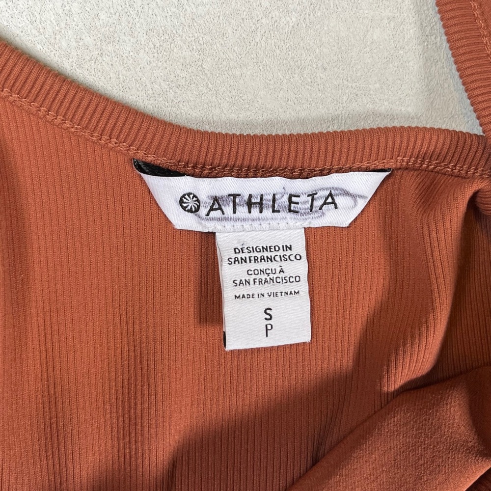 Athleta Passenger Jumpsuit Women Small Terracotta Wide Leg Casual Loose Fit - Picture 3 of 9